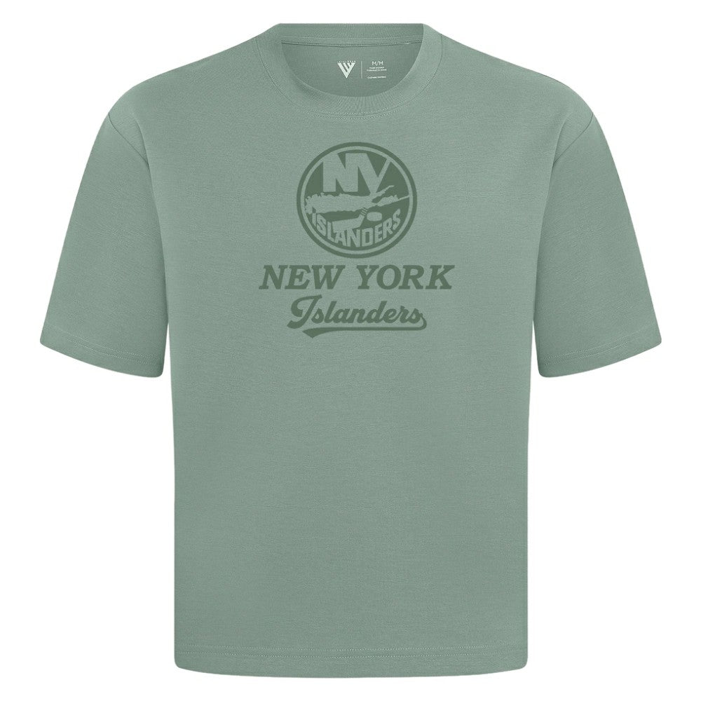 NHL New York Islanders Levelwear Shadow Surge Luxe Signature Knit T-Shirt - Green