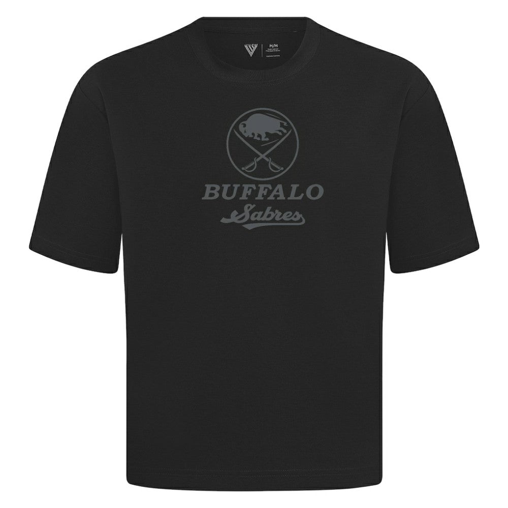 NHL Buffalo Sabres Levelwear Shadow Surge Luxe Signature Knit T-Shirt - Black
