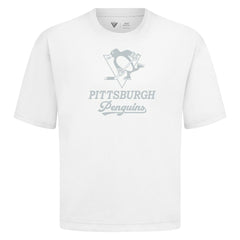 NHL Pittsburgh Penguins Levelwear Shadow Surge Luxe Signature Knit T-Shirt - White