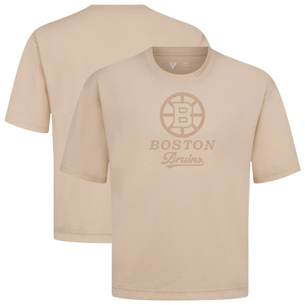 NHL Boston Bruins Levelwear Shadow Surge Luxe Signature Knit T-Shirt - Khaki