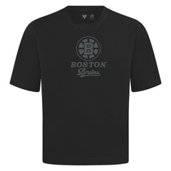 NHL Boston Bruins Levelwear Shadow Surge Luxe Signature Knit T-Shirt - Black