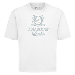 NHL Anaheim Ducks Levelwear Shadow Surge Luxe Signature Knit T-Shirt - White