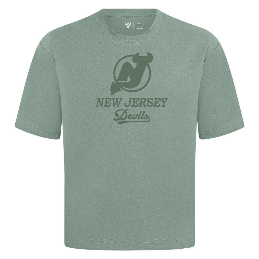 NHL New Jersey Devils Levelwear Shadow Surge Luxe Signature Knit T-Shirt - Green