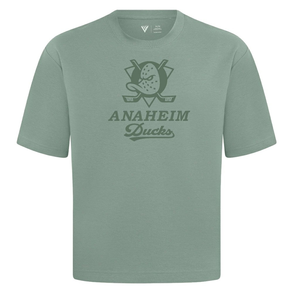 NHL Anaheim Ducks Levelwear Shadow Surge Luxe Signature Knit T-Shirt - Green