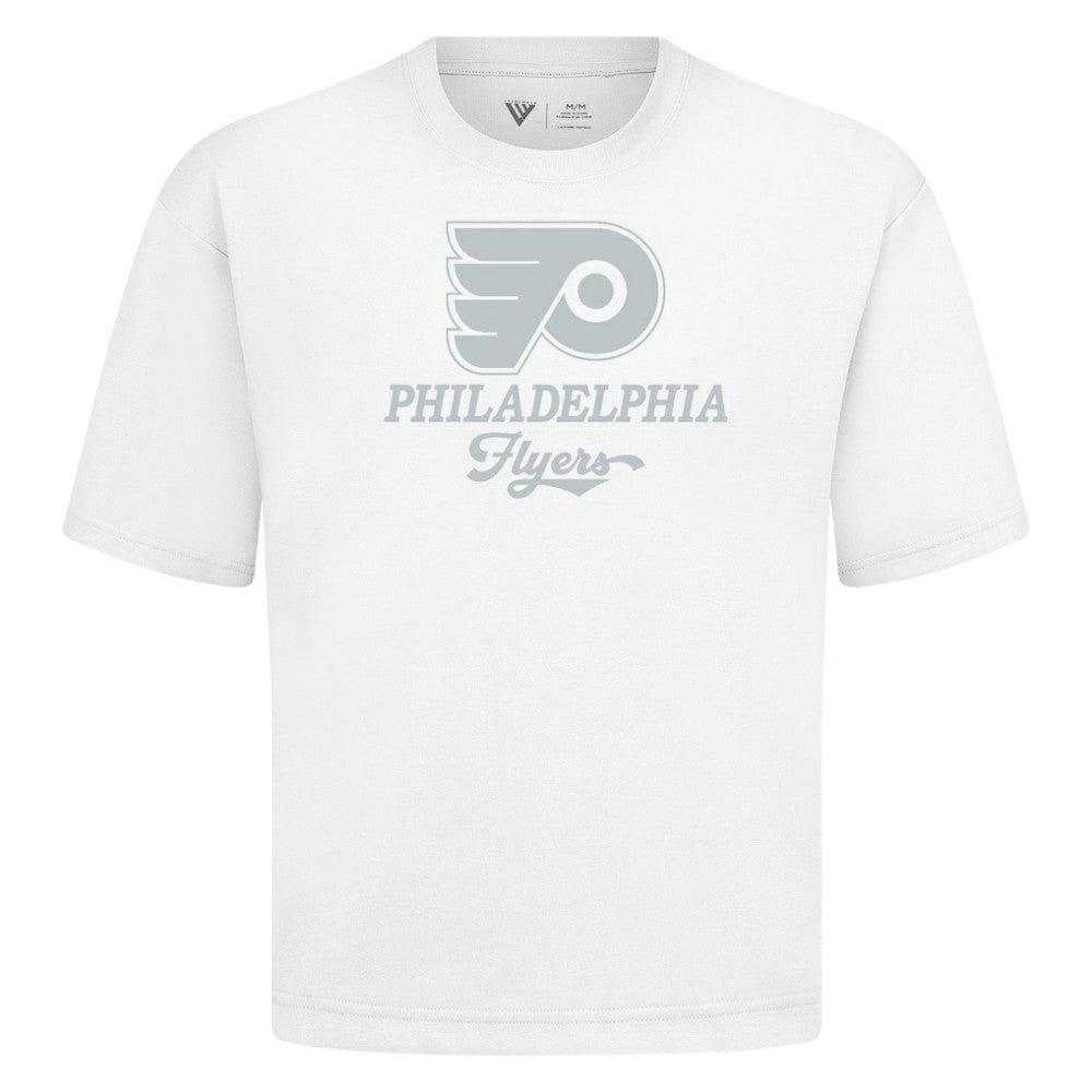 NHL Philadelphia Flyers Levelwear Shadow Surge Luxe Signature Knit T-Shirt - White