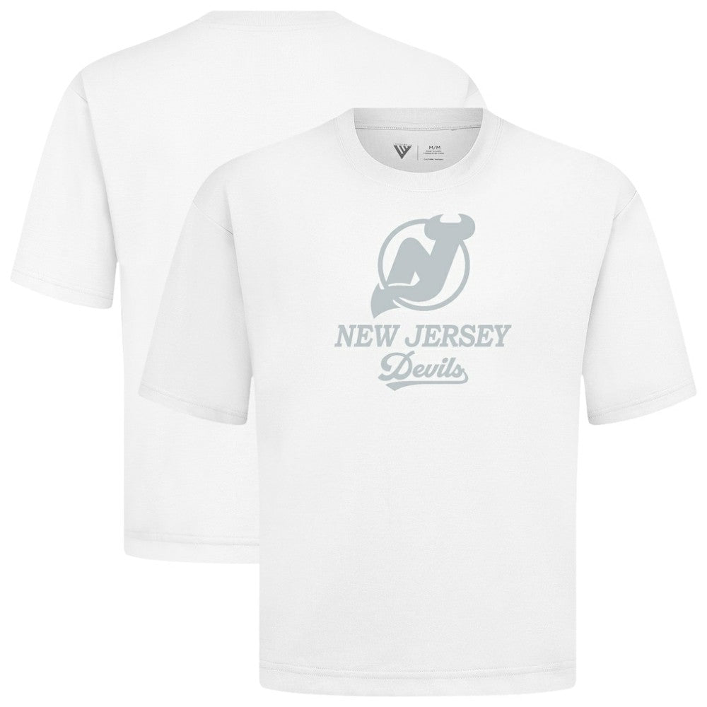 NHL New Jersey Devils Levelwear Shadow Surge Luxe Signature Knit T-Shirt - White