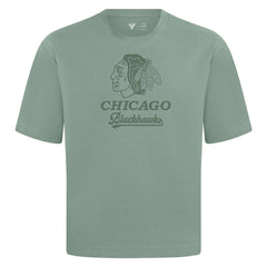 NHL Chicago Blackhawks Levelwear Shadow Surge Luxe Signature Knit T-Shirt - Green