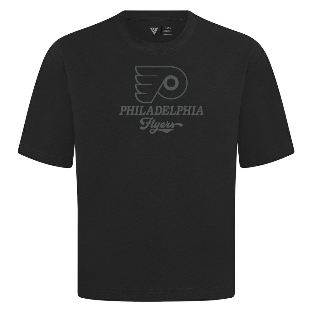 NHL Philadelphia Flyers Levelwear Shadow Surge Luxe Signature Knit T-Shirt - Black