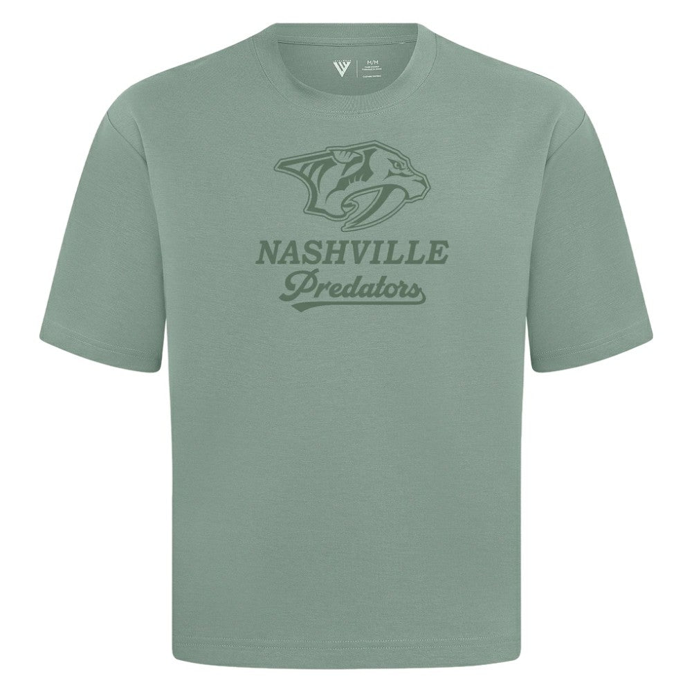 NHL Nashville Predators Levelwear Shadow Surge Luxe Signature Knit T-Shirt - Green