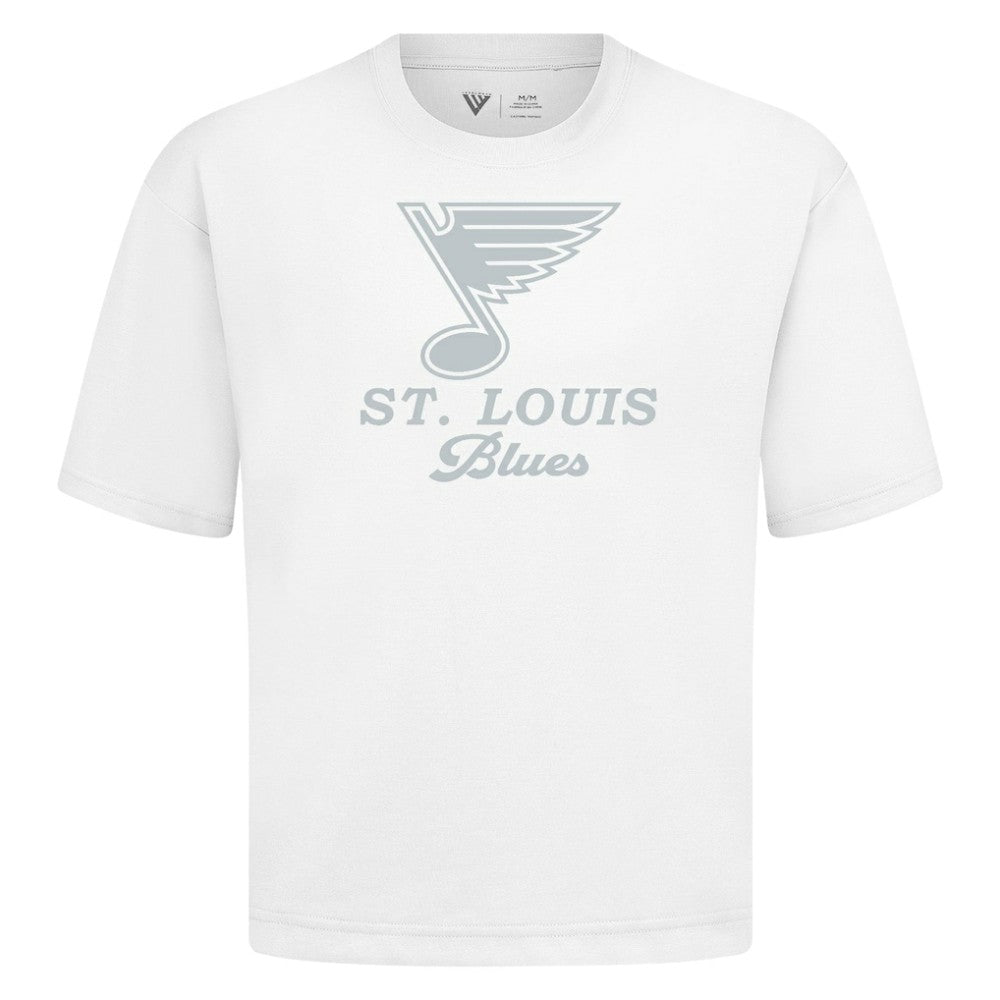 NHL St. Louis Blues Levelwear Shadow Surge Luxe Signature Knit T-Shirt - White