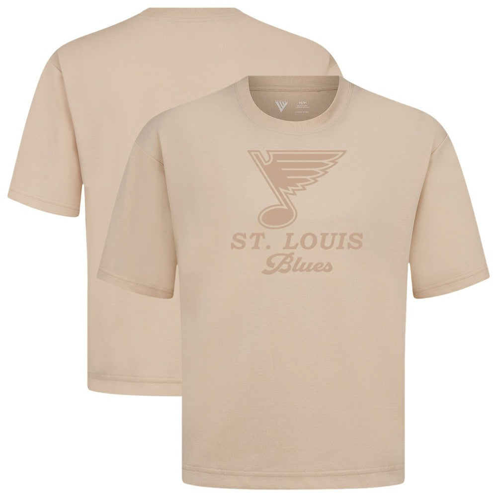 NHL St. Louis Blues Levelwear Shadow Surge Luxe Signature Knit T-Shirt - Khaki