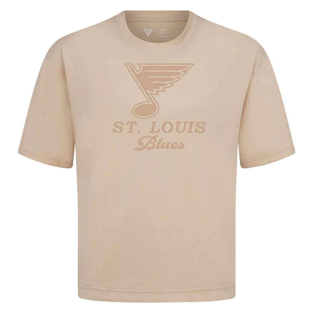 NHL St. Louis Blues Levelwear Shadow Surge Luxe Signature Knit T-Shirt - Khaki