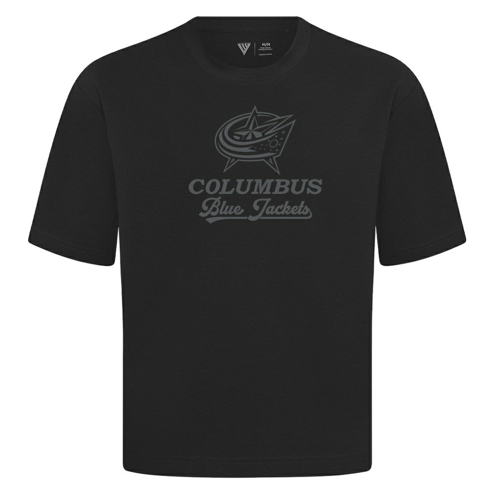 NHL Columbus Blue Jackets Levelwear Shadow Surge Luxe Signature Knit T-Shirt - Black