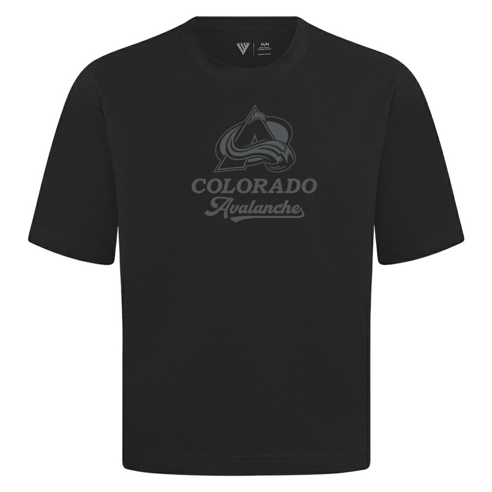 NHL Colorado Avalanche Levelwear Shadow Surge Luxe Signature Knit T-Shirt - Black