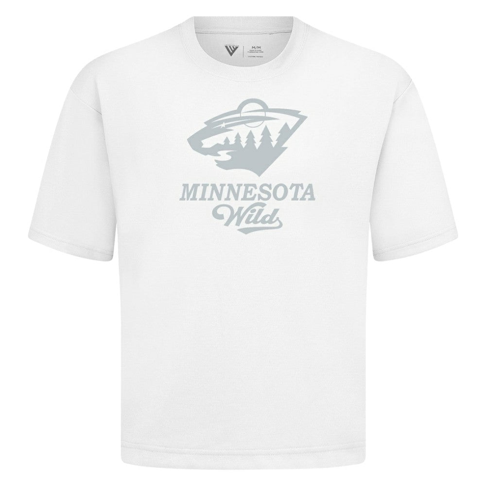 NHL Minnesota Wild Levelwear Shadow Surge Luxe Signature Knit T-Shirt - White