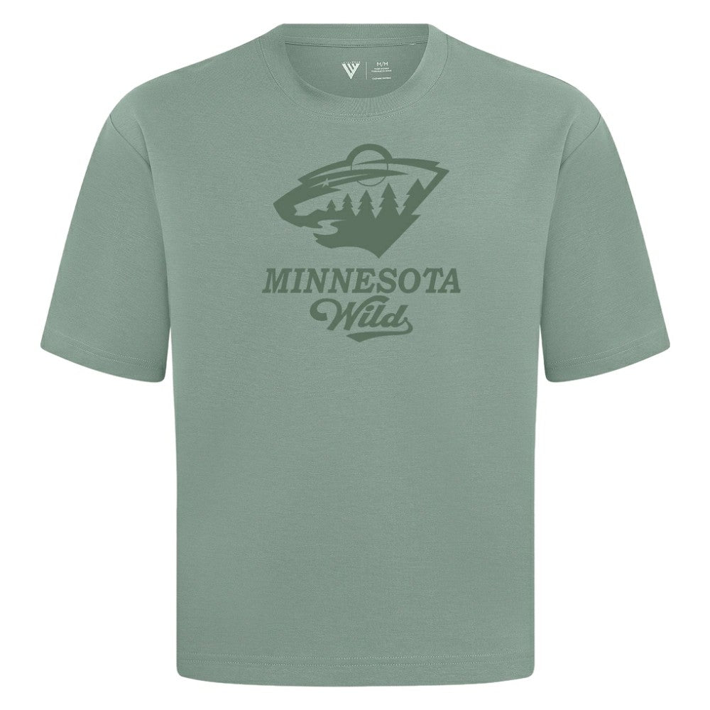 NHL Minnesota Wild Levelwear Shadow Surge Luxe Signature Knit T-Shirt - Green