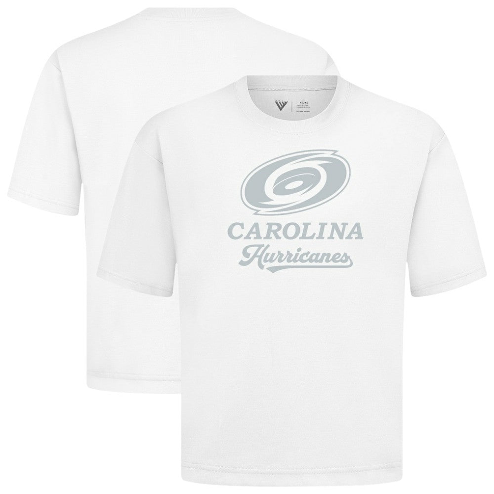 NHL Carolina Hurricanes Levelwear Shadow Surge Luxe Signature Knit T-Shirt - White
