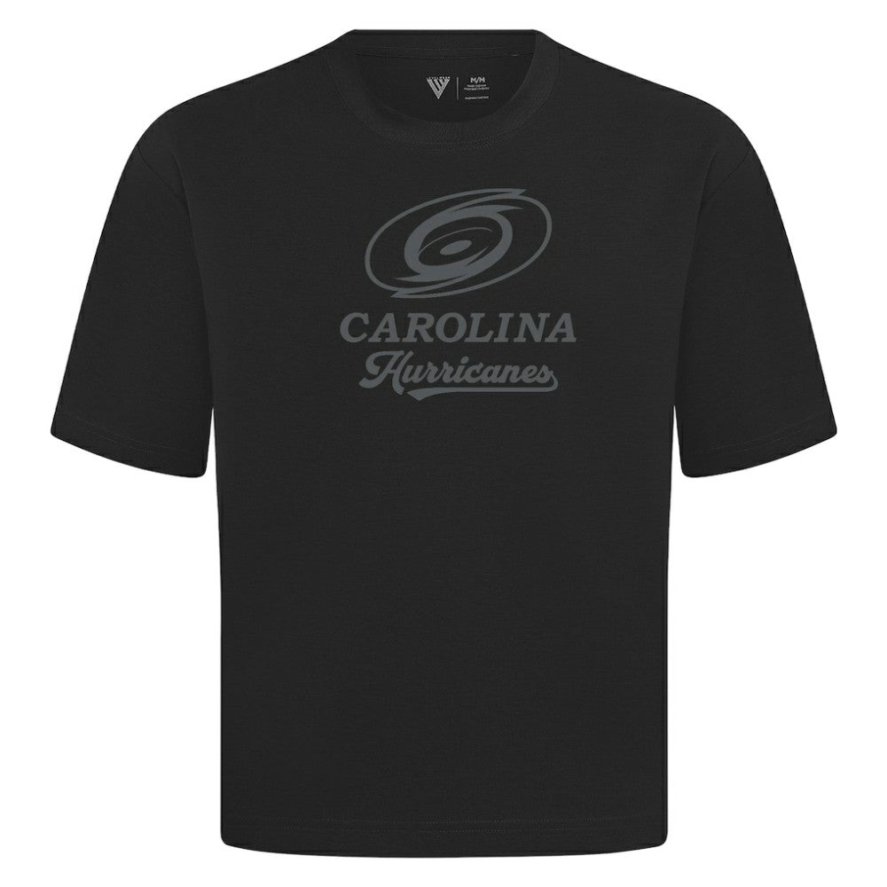 NHL Carolina Hurricanes Levelwear Shadow Surge Luxe Signature Knit T-Shirt - Black