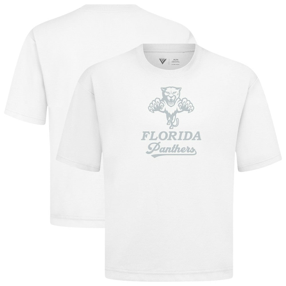 NHL Florida Panthers Levelwear Shadow Surge Luxe Signature Knit T-Shirt - White