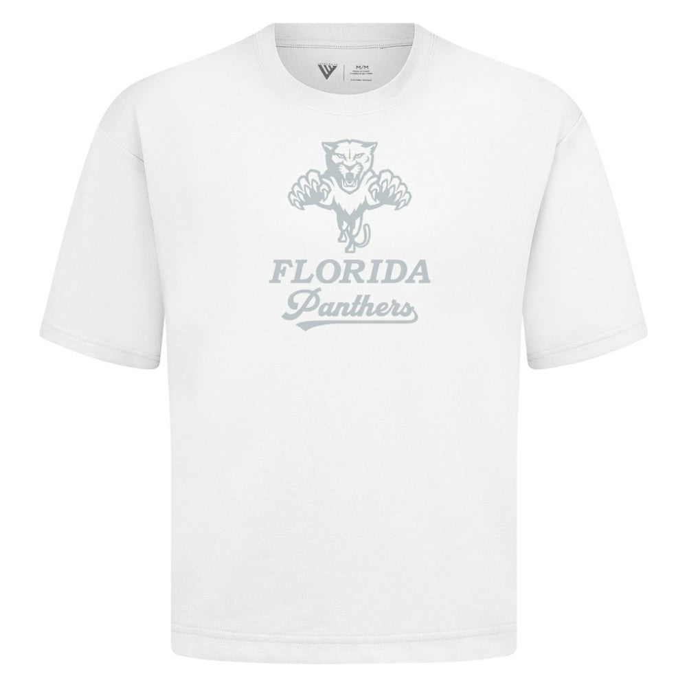 NHL Florida Panthers Levelwear Shadow Surge Luxe Signature Knit T-Shirt - White