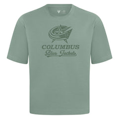 NHL Columbus Blue Jackets Levelwear Shadow Surge Luxe Signature Knit T-Shirt - Green
