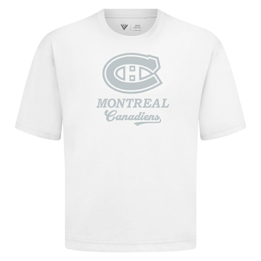 NHL Montreal Canadiens Levelwear Shadow Surge Luxe Signature Knit T-Shirt - White