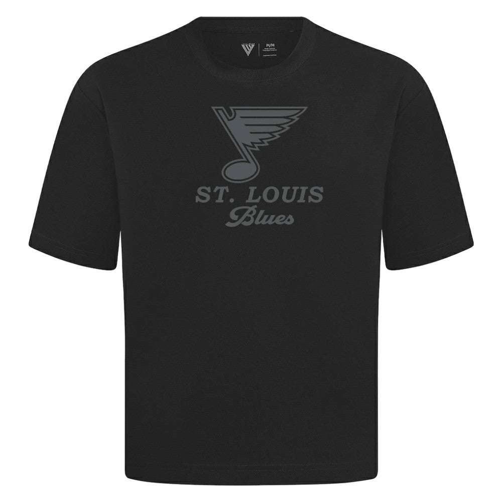 NHL St. Louis Blues Levelwear Shadow Surge Luxe Signature Knit T-Shirt - Black