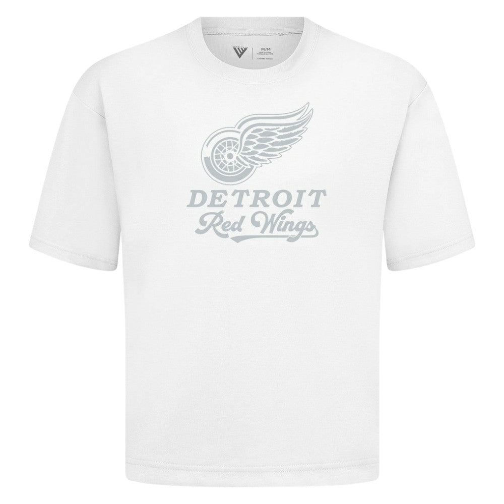 NHL Detroit Red Wings Levelwear Shadow Surge Luxe Signature Knit T-Shirt - White