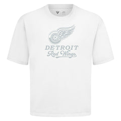 NHL Detroit Red Wings Levelwear Shadow Surge Luxe Signature Knit T-Shirt - White