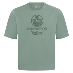 NHL Edmonton Oilers Levelwear Shadow Surge Luxe Signature Knit T-Shirt - Green
