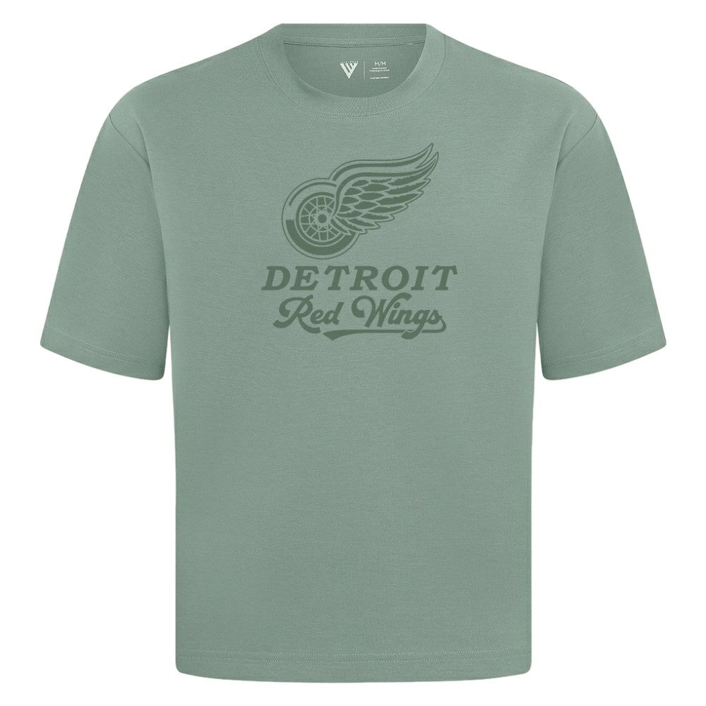 NHL Detroit Red Wings Levelwear Shadow Surge Luxe Signature Knit T-Shirt - Green