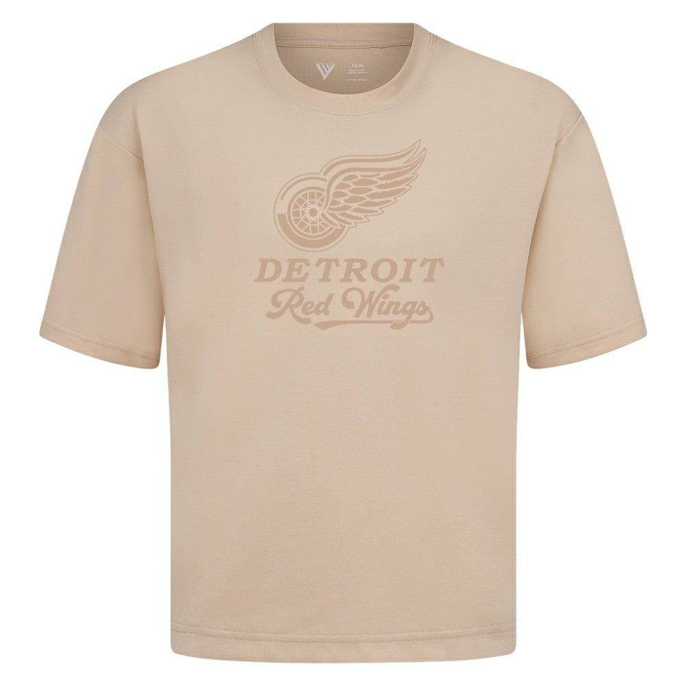 NHL Detroit Red Wings Levelwear Shadow Surge Luxe Signature Knit T-Shirt - Khaki