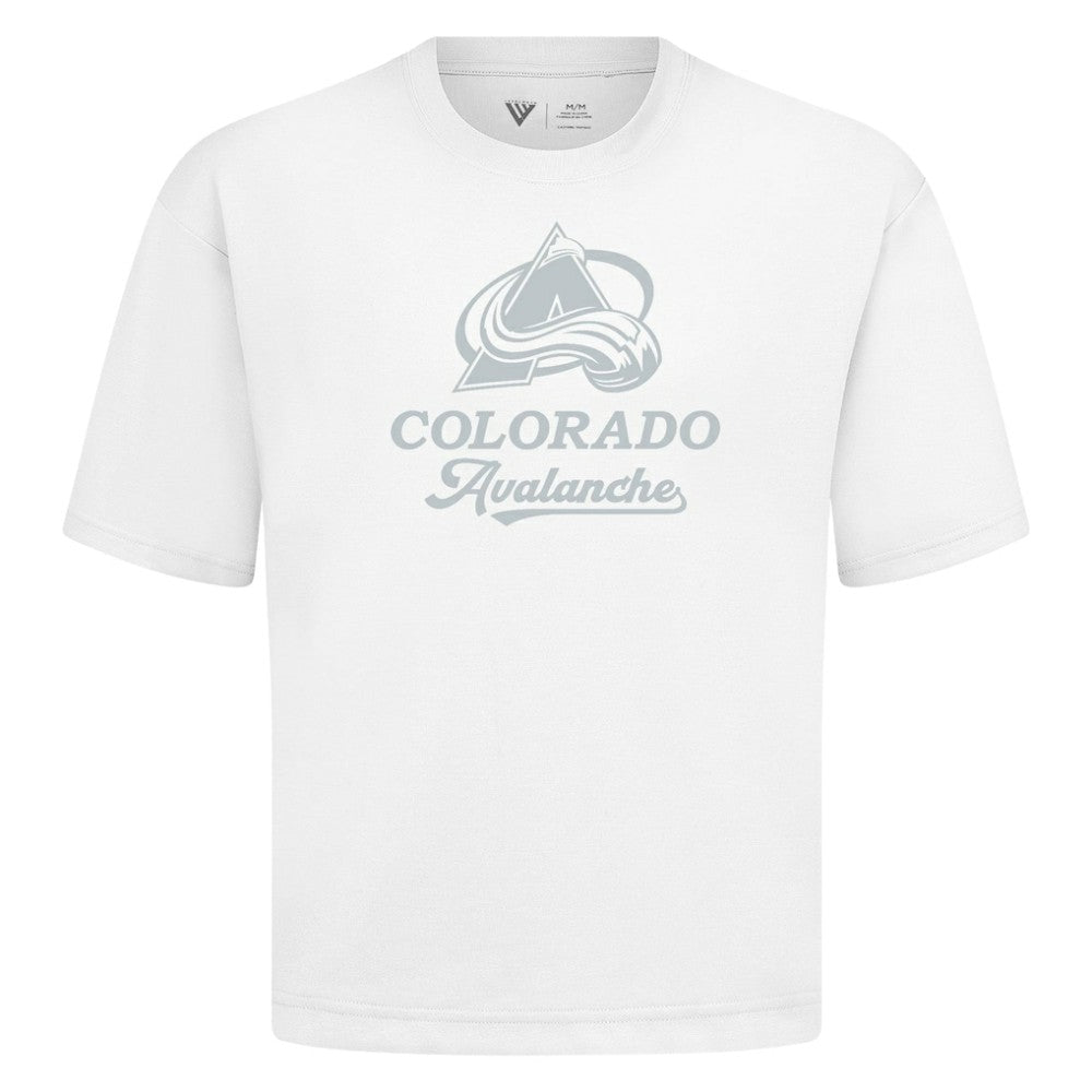 NHL Colorado Avalanche Levelwear Shadow Surge Luxe Signature Knit T-Shirt - White