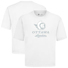 NHL Ottawa Senators Levelwear Shadow Surge Luxe Signature Knit T-Shirt - White