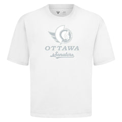 NHL Ottawa Senators Levelwear Shadow Surge Luxe Signature Knit T-Shirt - White