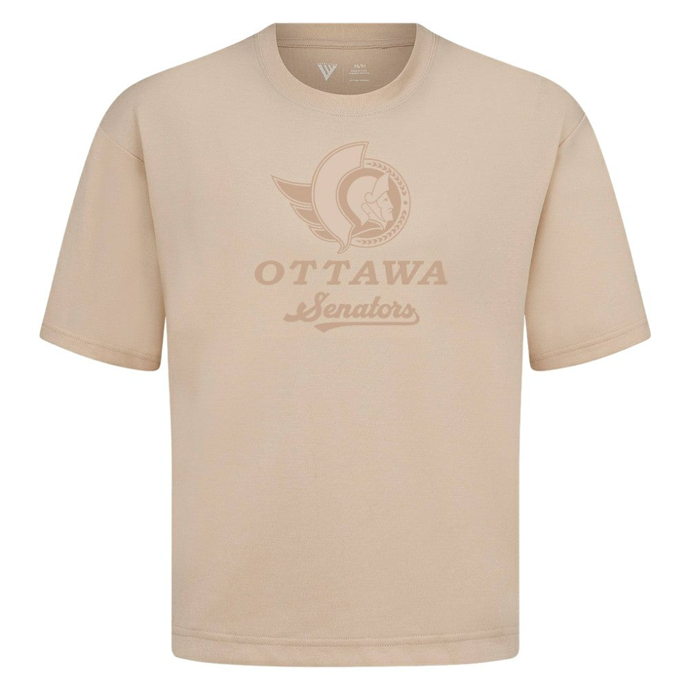 NHL Ottawa Senators Levelwear Shadow Surge Luxe Signature Knit T-Shirt - Khaki