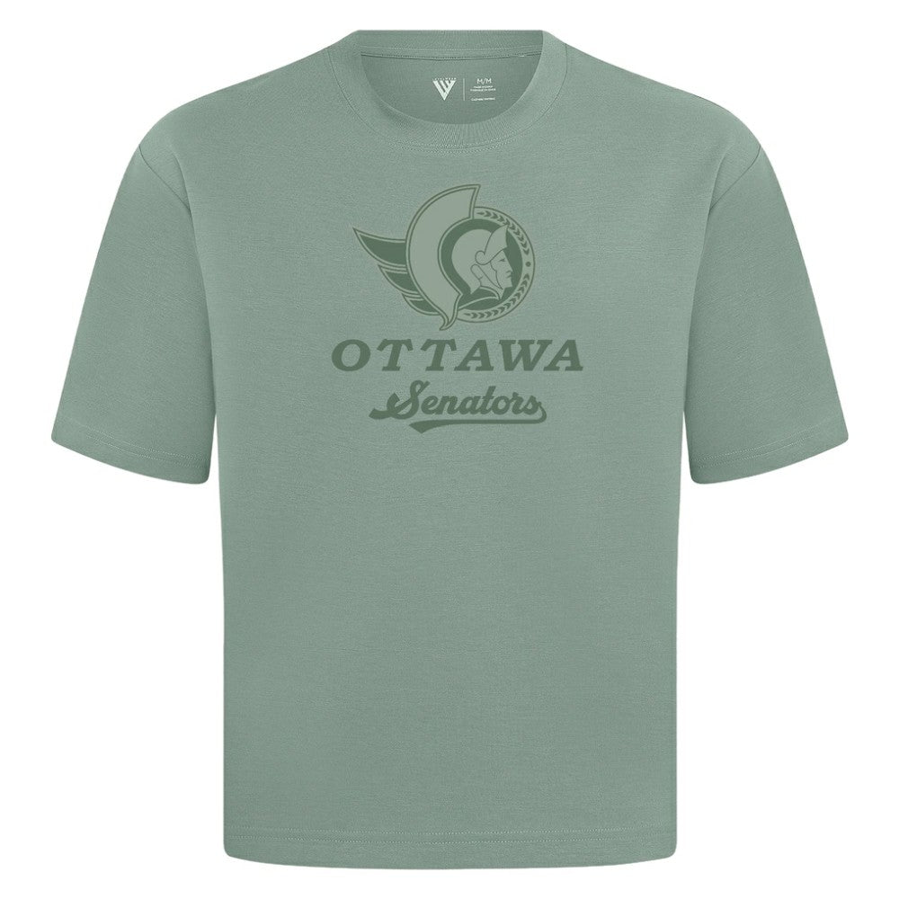 NHL Ottawa Senators Levelwear Shadow Surge Luxe Signature Knit T-Shirt - Green