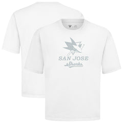 NHL San Jose Sharks Levelwear Shadow Surge Luxe Signature Knit T-Shirt - White