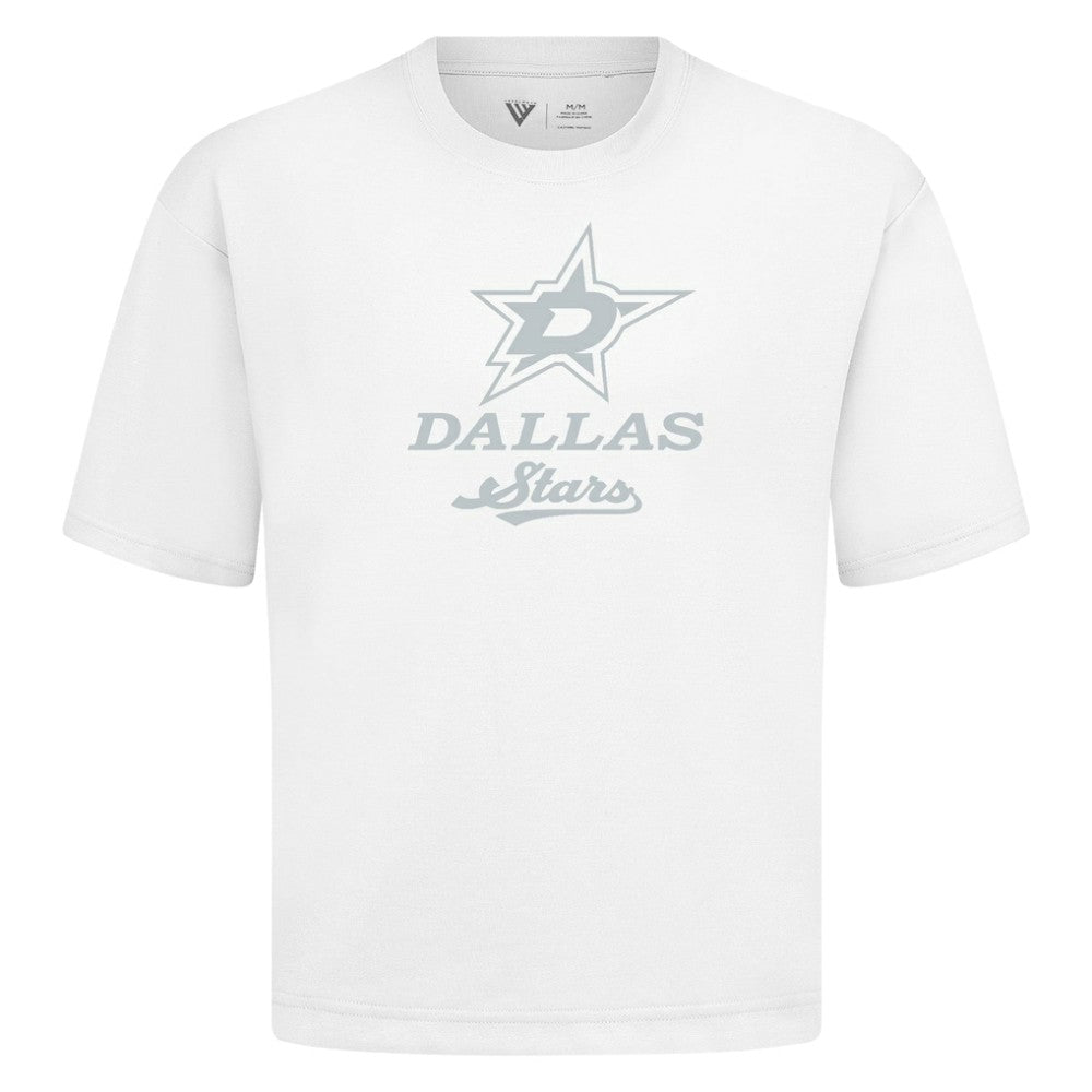 NHL Dallas Stars Levelwear Shadow Surge Luxe Signature Knit T-Shirt - White