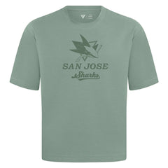 NHL San Jose Sharks Levelwear Shadow Surge Luxe Signature Knit T-Shirt - Green