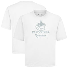 NHL Vancouver Canucks Levelwear Shadow Surge Luxe Signature Knit T-Shirt - White
