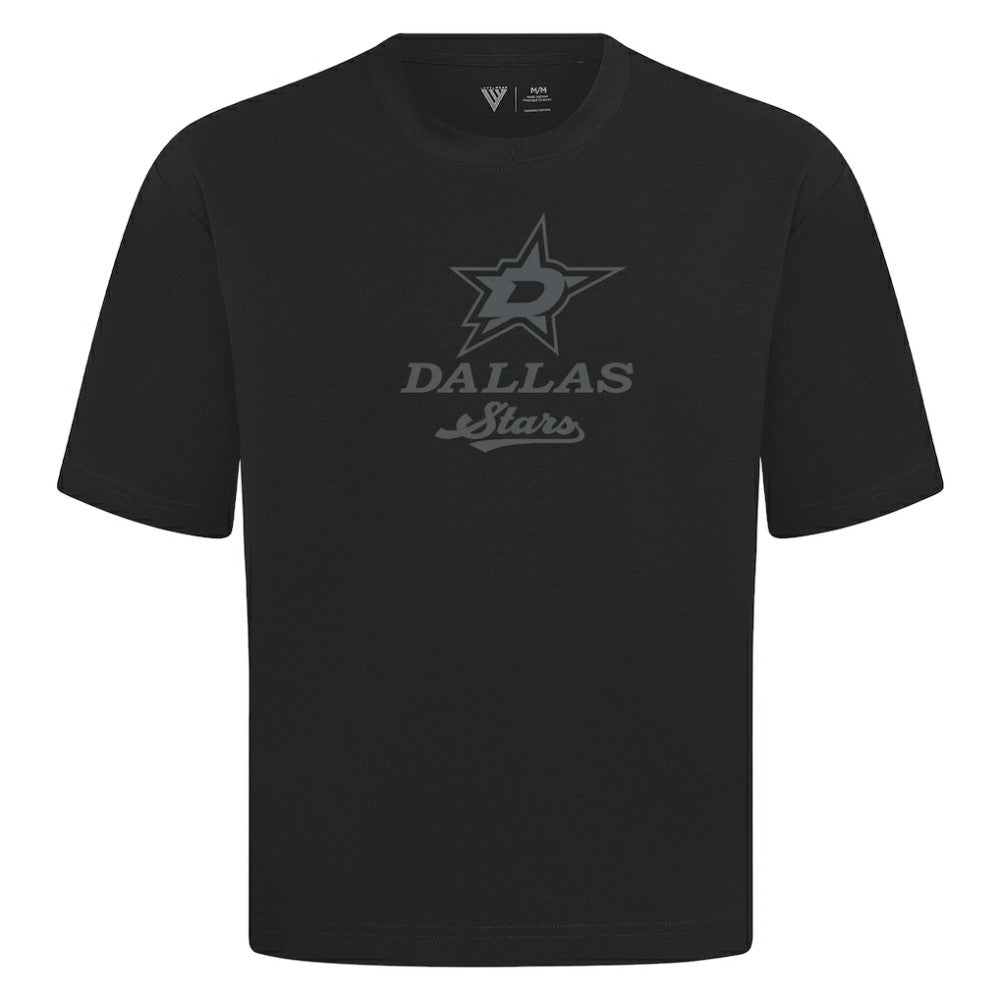 NHL Dallas Stars Levelwear Shadow Surge Luxe Signature Knit T-Shirt - Black
