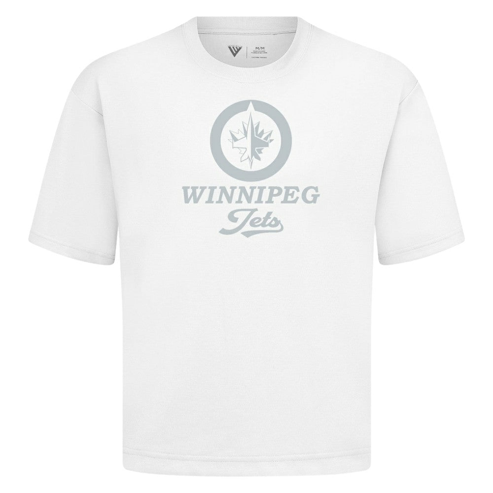 NHL Winnipeg Jets Levelwear Shadow Surge Luxe Signature Knit T-Shirt - White