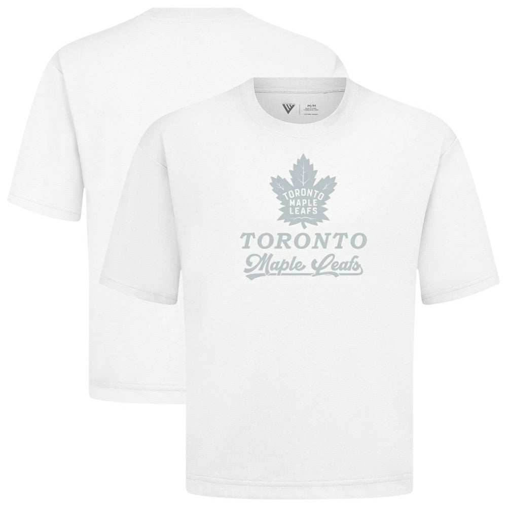 NHL Toronto Maple Leafs Levelwear Shadow Surge Luxe Signature Knit T-Shirt - White