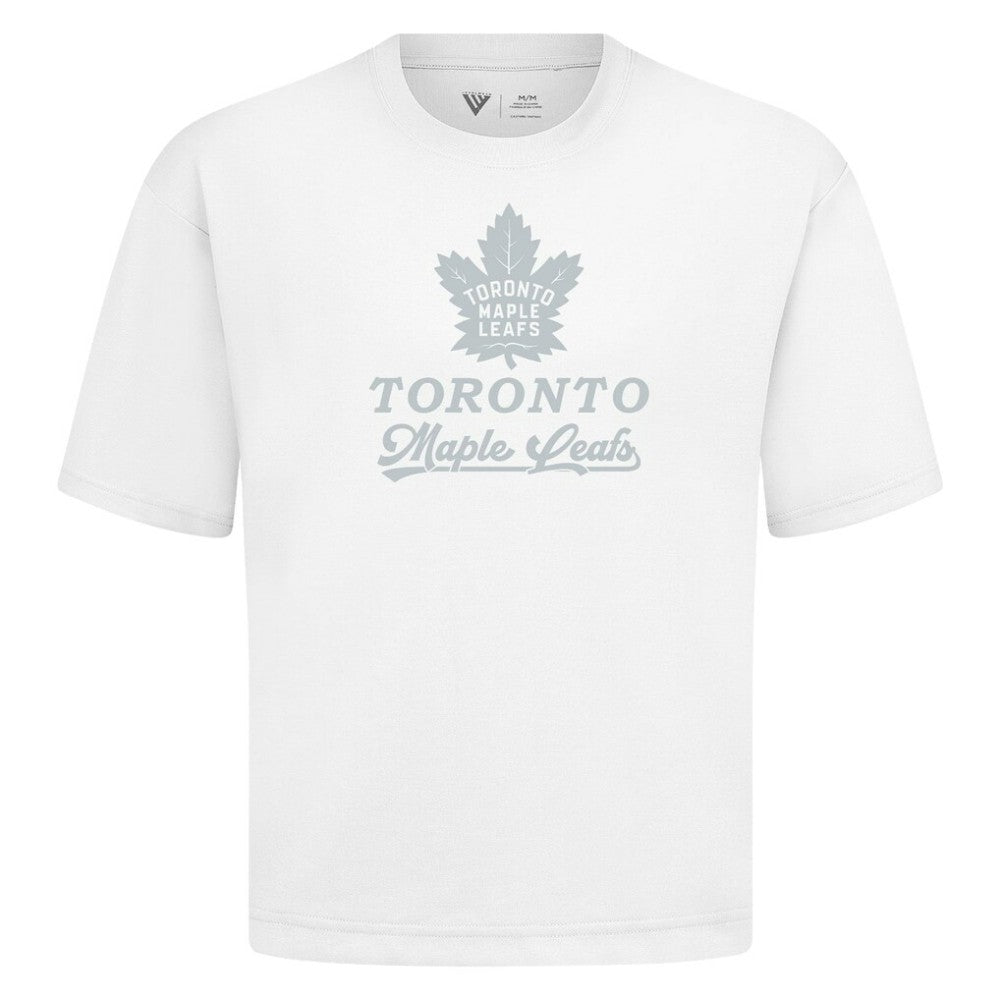 NHL Toronto Maple Leafs Levelwear Shadow Surge Luxe Signature Knit T-Shirt - White