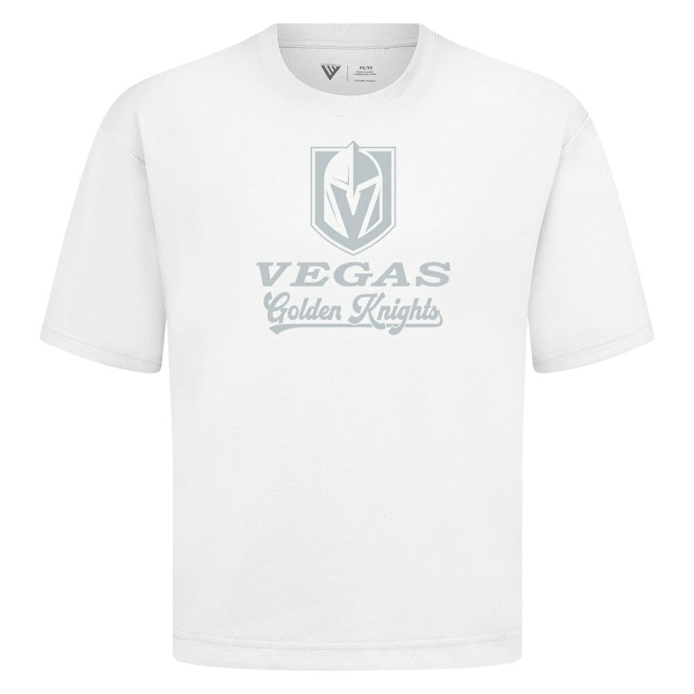 NHL Vegas Golden Knights Levelwear Shadow Surge Luxe Signature Knit T-Shirt - White