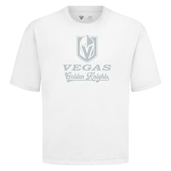 NHL Vegas Golden Knights Levelwear Shadow Surge Luxe Signature Knit T-Shirt - White