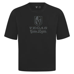 NHL Vegas Golden Knights Levelwear Shadow Surge Luxe Signature Knit T-Shirt - Black