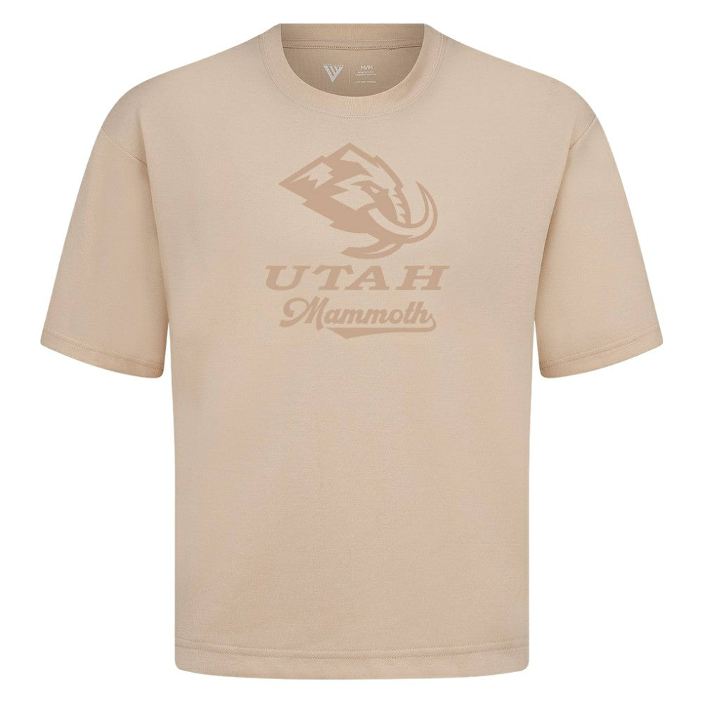 NHL Utah Mammoth Levelwear Shadow Surge Luxe Signature Knit T-Shirt - Khaki