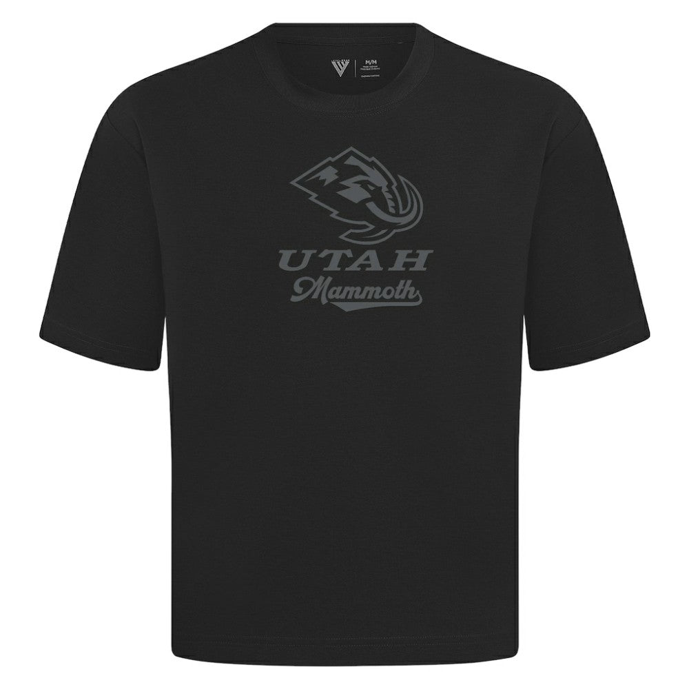 NHL Utah Mammoth Levelwear Shadow Surge Luxe Signature Knit T-Shirt - Black